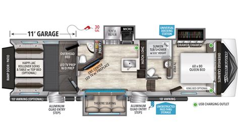 Best 5th Wheel Toy Hauler Floor Plans | Wow Blog