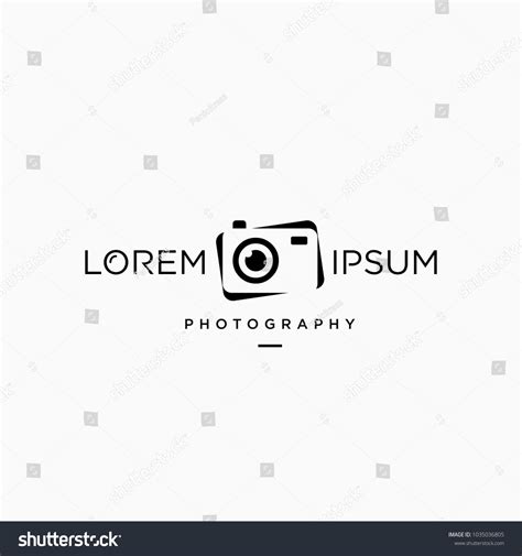 Minimalist Simple Modern Camera Photography Logo Stock Vector (Royalty Free) 1035036805 ...