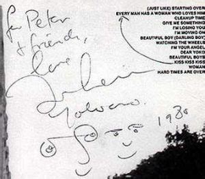 John Lennon Autograph | Authentic The Beatles autographs