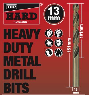 13mm cobalt drill bit for hard metal - M35 drill bit by TTP HARD drills