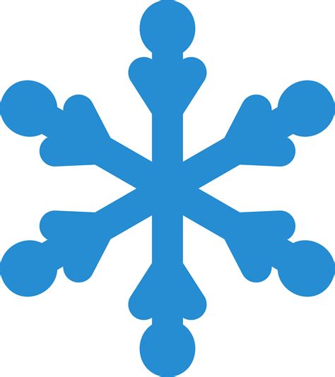 Blue simple snowflake. Winter illustration. Transparent PNG clipart ...