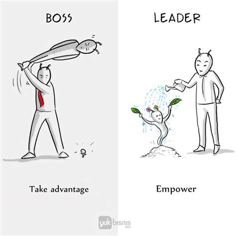 Artist Illustrates the Difference Between A Boss And A Leader In Just 8 ...