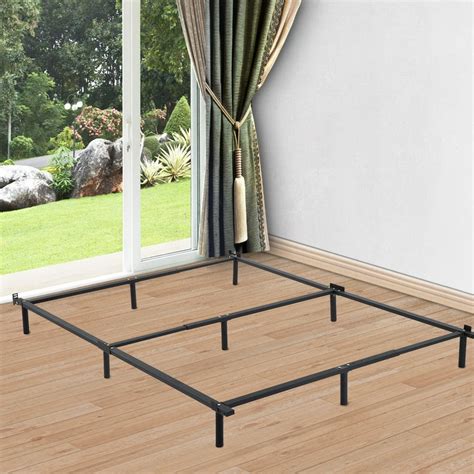 Bed Frame Metal Platform Bed Base Mattress Foundation Adjustable Heavy ...