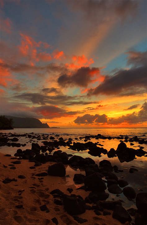 Puu Poa Beach Sunset Photograph by Stephen Vecchiotti - Pixels