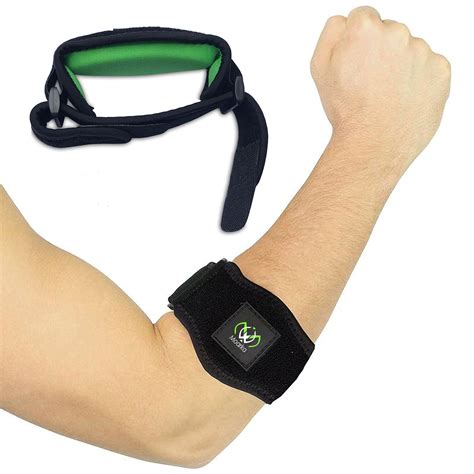 Tennis Elbow Brace with Targeted Compression [2 Count] – Adjustable Strap, Support for Tennis ...