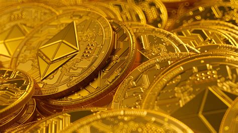 Cryptocurrency Ethereum Gold Coins 4K HD Money Wallpapers | HD ...