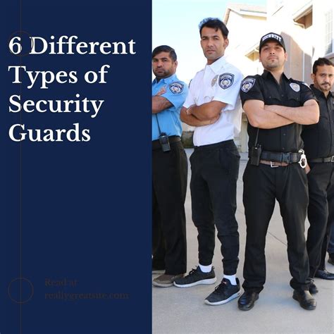 6 Different Types of Security Guards And Their Roles