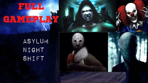 Asylum Night Shift 1 Full Gameplay (Night 1 -Night 4 ) - YouTube