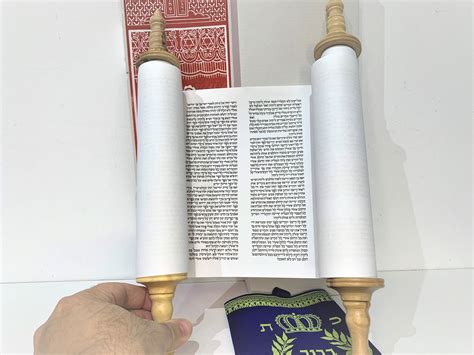 Handmade Sefer Torah Scroll Hebrew Jewish Bible Synagogue Judaica 14 ...