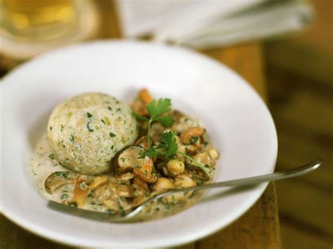 Bread Dumplings with Mixed Mushroom Sauce recipe | Eat Smarter USA