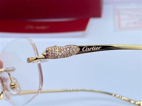 Cartier - Panthere Gold Diamond - Glasses - Catawiki