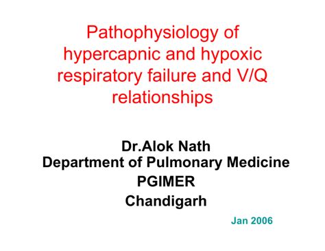 Pathophysiology of hypercapnic and hypoxic respiratory failure and