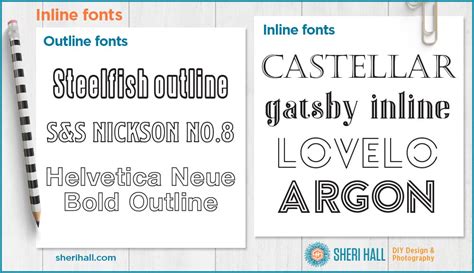 Where to find awesome inline fonts - Sheri Hall