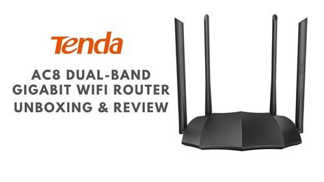 Tenda AC8 WiFi Router | Dual Band 2.4Ghz and 5GHz | IPv6 | Unboxing ...