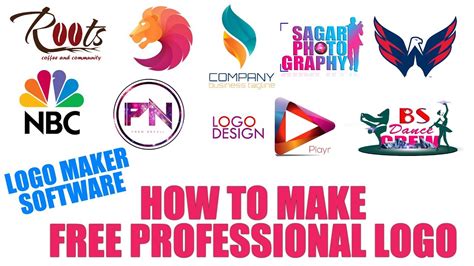 FREE PROFESSIONAL LOGO MAKER SOFTWARE || HOW TO MAKE FREE LOGO - YouTube