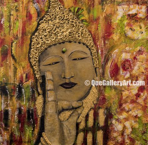 Golden Buddha - Que Gallery Art