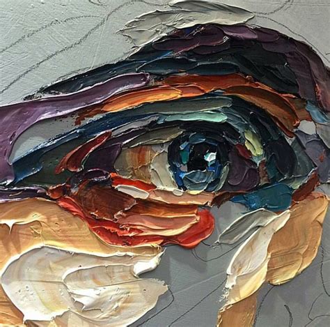 impasto thick paint visible brushstrokes eye painting | techniques | Pinterest | Malerei, Kunst ...