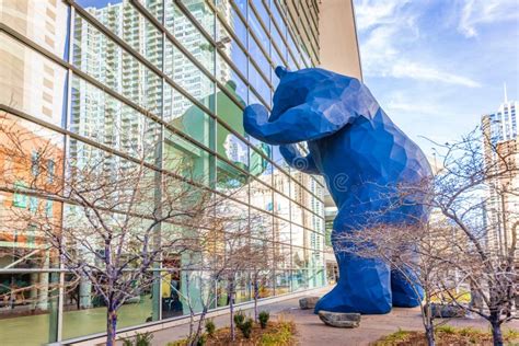 Big Blue Bear at Colorado Convention Center Editorial Image - Image of ...