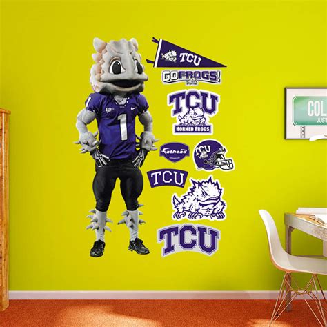 TCU Mascot - SuperFrog Wall Decal | Shop Fathead® for TCU Horned Frogs Decor