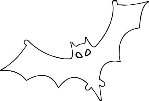 Outline Bat Coloring Page - Wecoloringpage.com | Boyama sayfaları