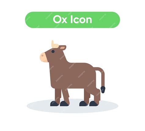 Premium Vector | Bull vector emoji icon illustration