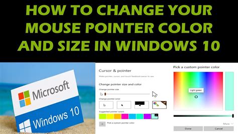 How to change mouse cursor color windows 10 - holodast