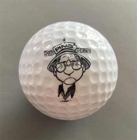 Ping Eye - Bob Brue Golf Ball - Caricature Logo | eBay