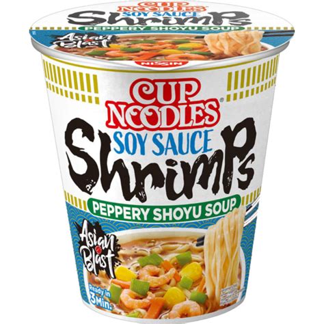 Nissin Soupe Cup Noodles crevettes avec sauce soja (63g) acheter à prix ...