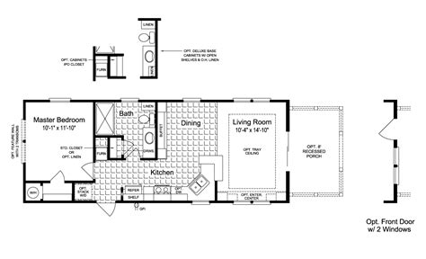 Floor Plan: The Sunset Cottage I 16401B | Mobile home floor plans ...