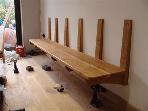 Top 53 Magnificent Bench Wall Brackets Hung Oak Mounted Hardware Deck Supports Folding Table ...