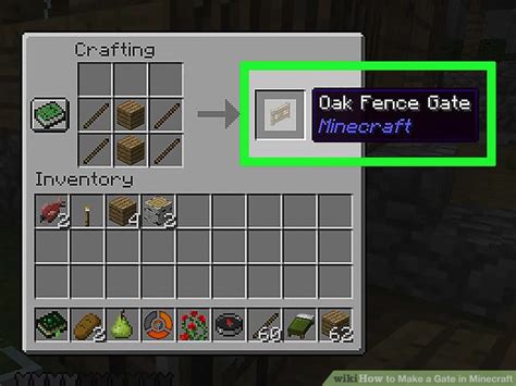 How To Craft A Fence Gate In Minecraft - How to craft an oak fence gate ...