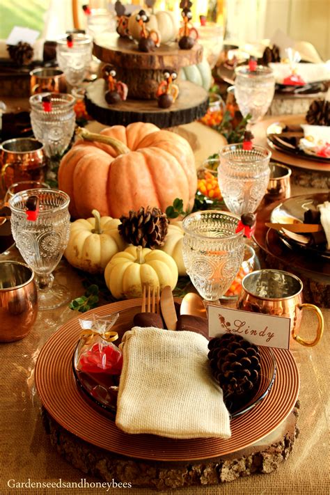 Rustic Thanksgiving - Garden Seeds and Honey Bees