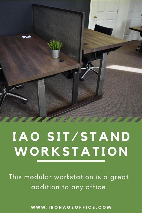 IAO SIT/STAND WORKSTATION | Sit stand workstation, Workstation, Home office furniture