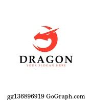 6 Red Dragon Head Design Suitable For Logo Template Clip Art | Royalty Free - GoGraph