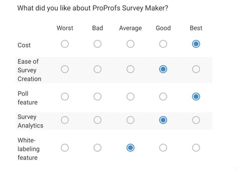 Matrix Surveys: Questions, Examples, Types & Best Practices