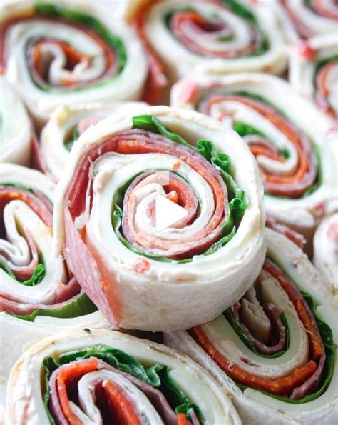 Italian Pinwheel Sandwiches with Cream Cheese | Pinwheel sandwiches ...