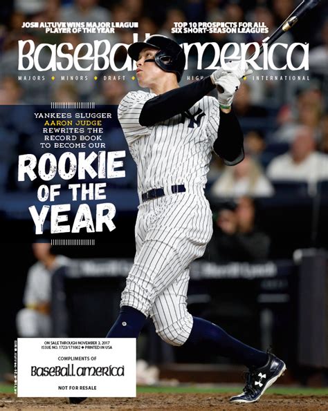 (20171002) Aaron Judge Rookie of the Year – Baseball America