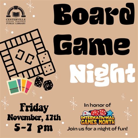 Board Game Night | Centerville Public Library