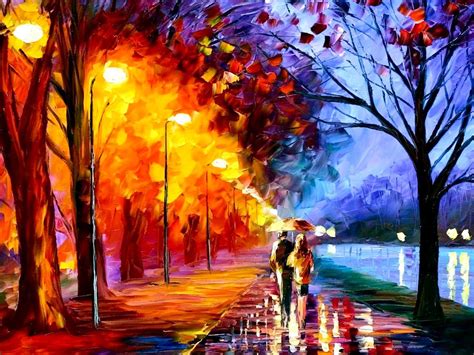 XS Wallpapers HD: Autumn Oil Paintings