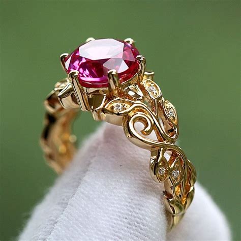 Women's Ruby Ring 925 Sterling Silver With 10K Gold Plated Vintage Ring | Vintage rings, Vintage ...