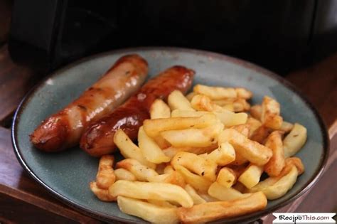 Air Fryer Sausage And Chips | Recipe Cart