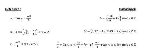 Extra oefeningen - Wiskunde Vakstudie 5