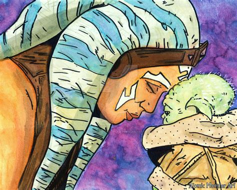 Ahsoka Tano and Grogu by AtomicMonsterArt on DeviantArt