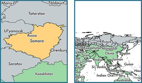 Samara Oblast administrative region, Russia / Map of Samara Oblast, RU ...