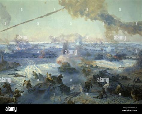 Panorama The Battle of Stalingrad (Detail). Museum: Panoramic Museum "Battle of Stalingrad ...