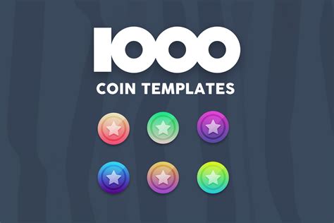 1000 Coin Templates – Pixroad