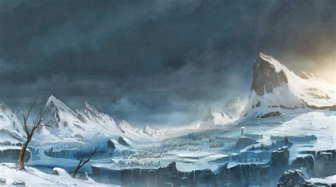 fantasy Art, Snow, Mountain Wallpapers HD / Desktop and Mobile Backgrounds