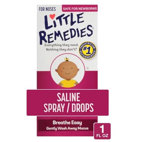 Little Remedies Saline Spray And Drops, Safe For Newborn Babies - 1 Fl ...