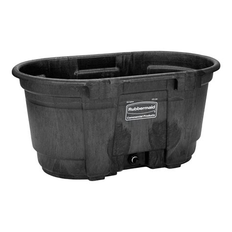 RUBBERMAID Stock Tank for Livestock - Black - 378.5 l - 52" x 31" from RUBBERMAID | BMR