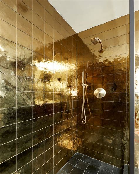 5 Easy Steps to Avant Garde Interiors | Bathroom interior design, Gold tiles bathroom, Gold tile